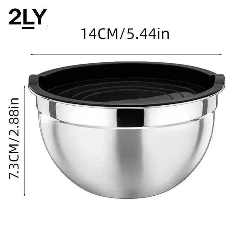 Camping Cooking Tool Set - Set Mangkuk Pencampur Stainless Steel Tebal