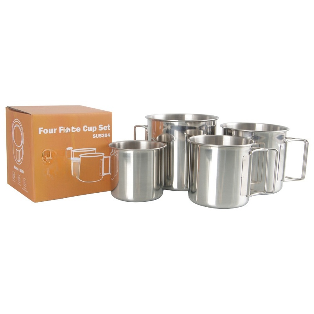 Camping Cooking Portable - /Stainless /Steel /304 Set Cangkir Berkemah