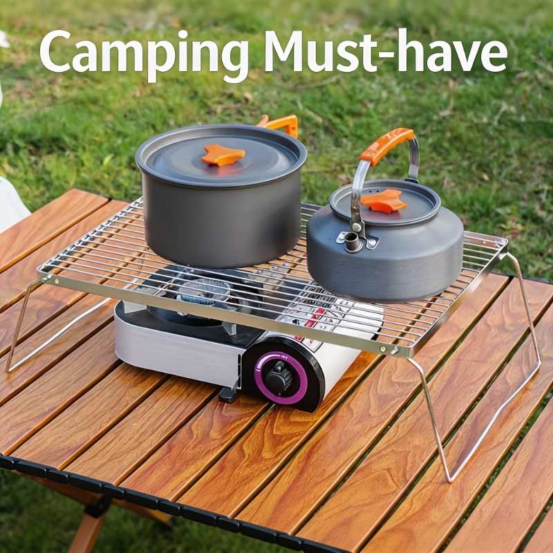 Camping Cooking Accessories - Penyangga Api Unggun Lipat Portabel dari