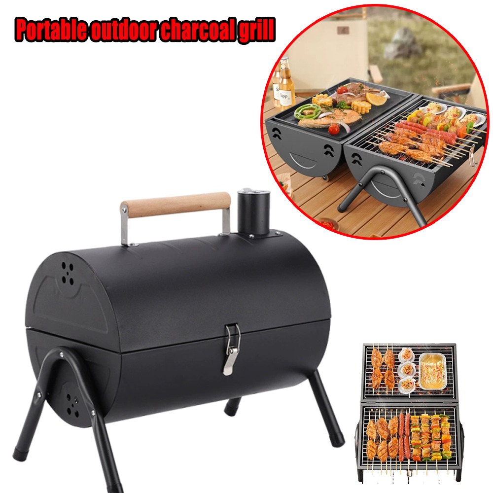 Camping Cooking Kitchen - Penyangga Kompor Luar Ruangan Baja Tahan