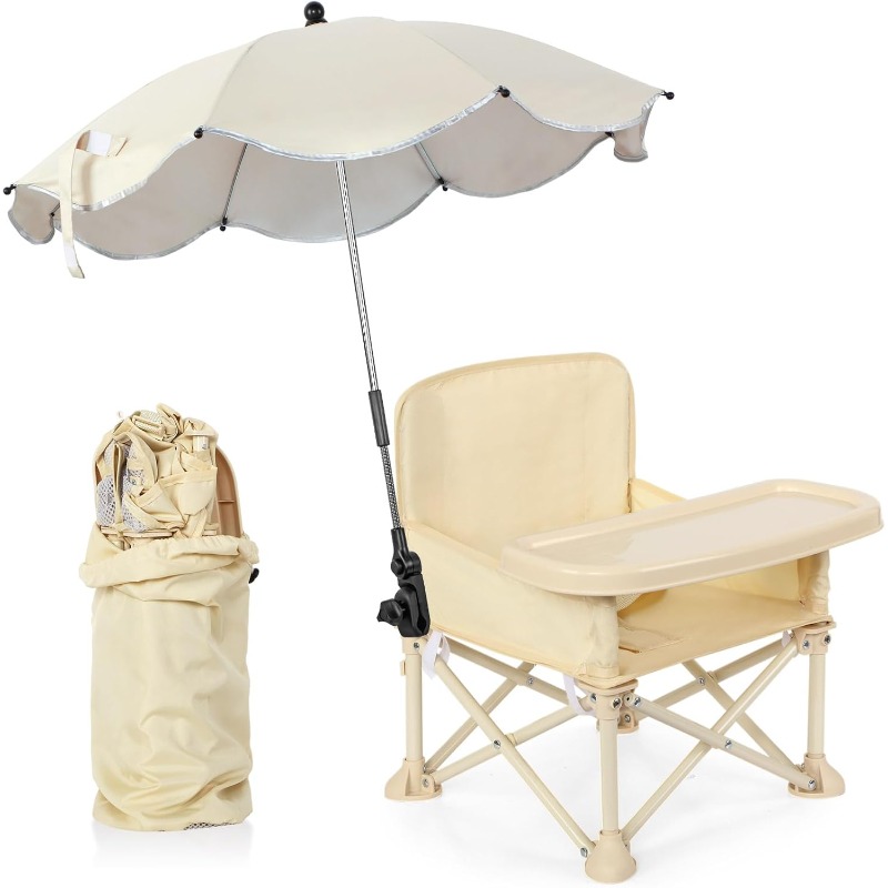 Camping Cooking Table Foldable - Kursi Pantai Bayi Lipat dengan Payung,