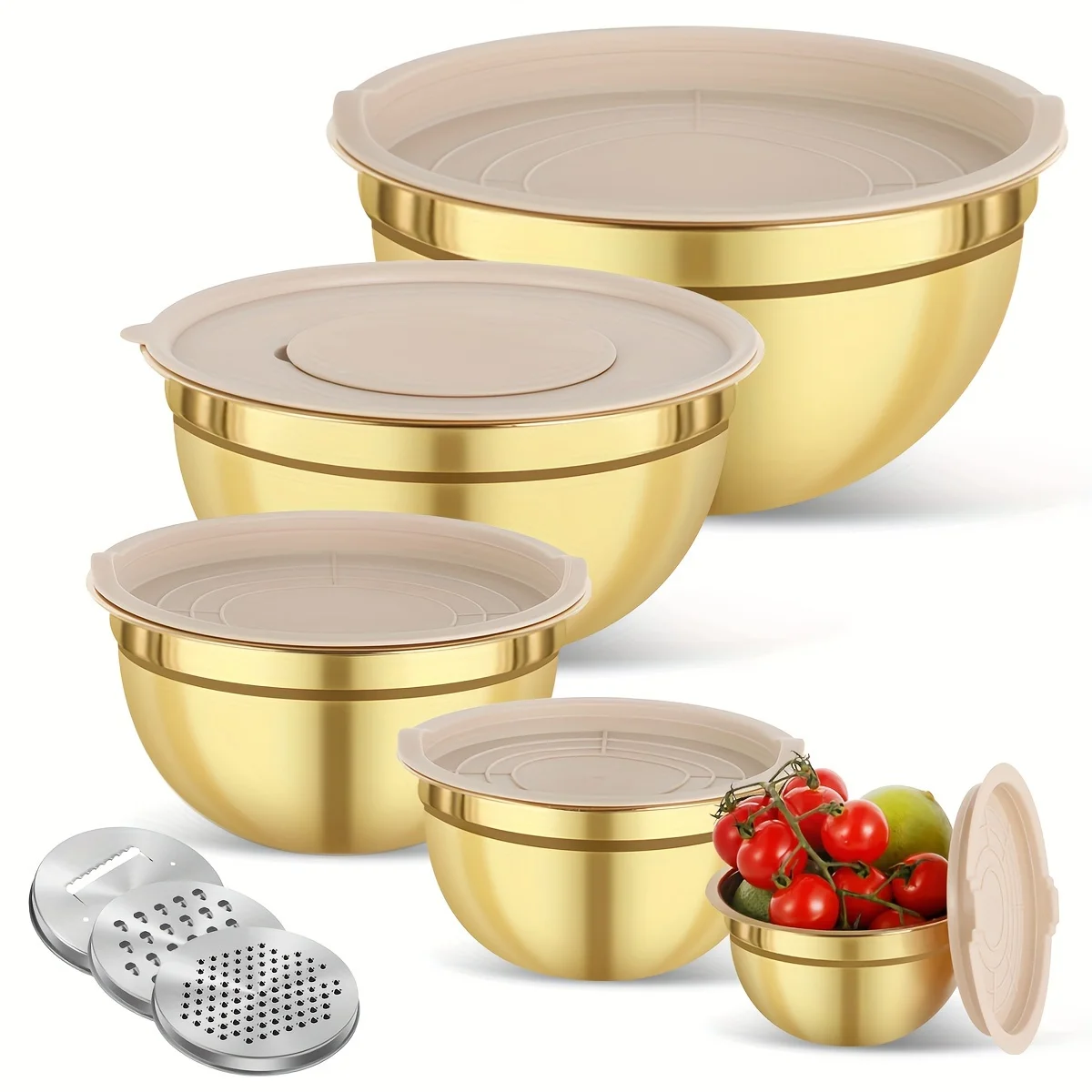 Camping Cooking Tool Set - Set mangkuk pencampur baja tahan karat