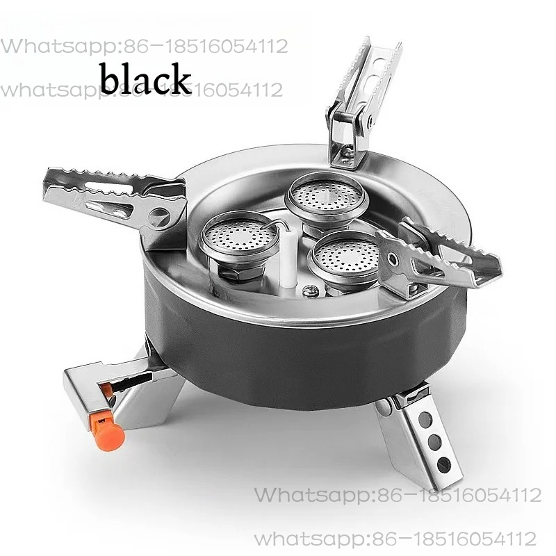 Camping Cooking Portable - Kompor Gas Lipat Tiga Tungku Portabel