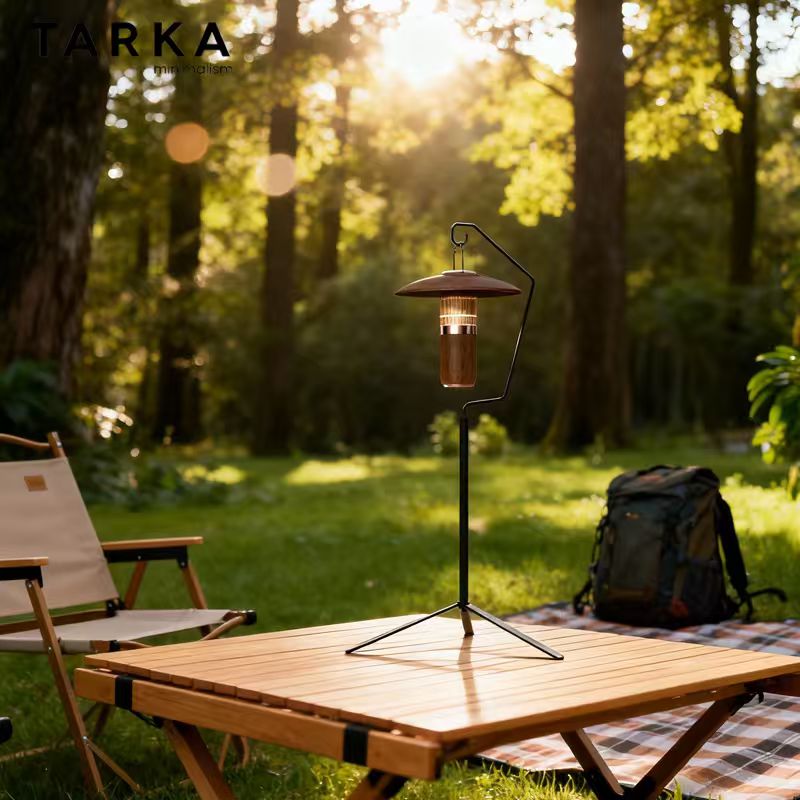 Camping Cooking Tripod - Rak Lampu Lentera yang Dapat Dilepas,