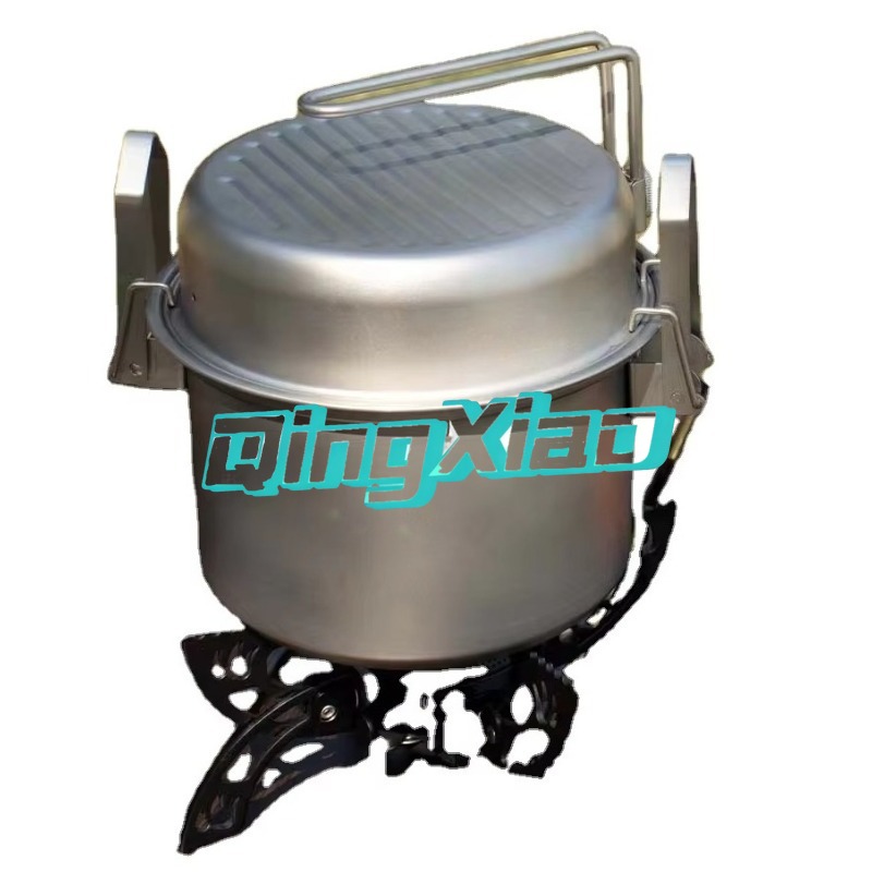 Camping Cooking Portable - Panci Masak Camping Multifungsi Bahan Stainless