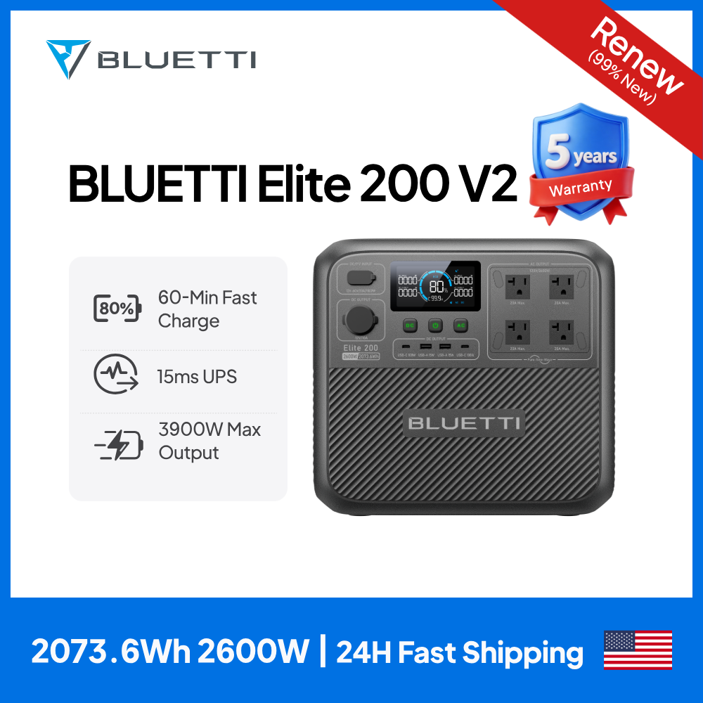 Camping Cooking Box - 【Renew】BLUETTI Elite 200 V2 Stasiun Tenaga