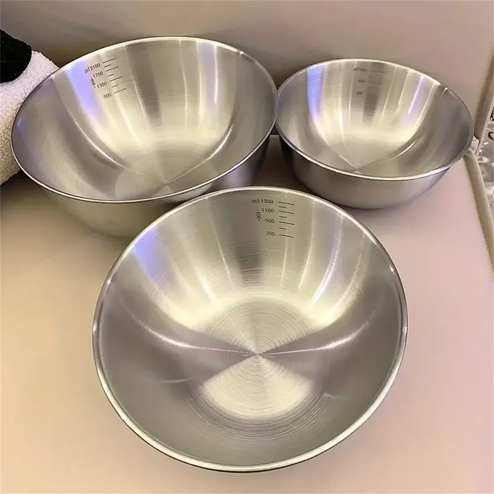 Camping Cooking Tool Set - 1-3 Set Mangkuk Stainless Steel dengan