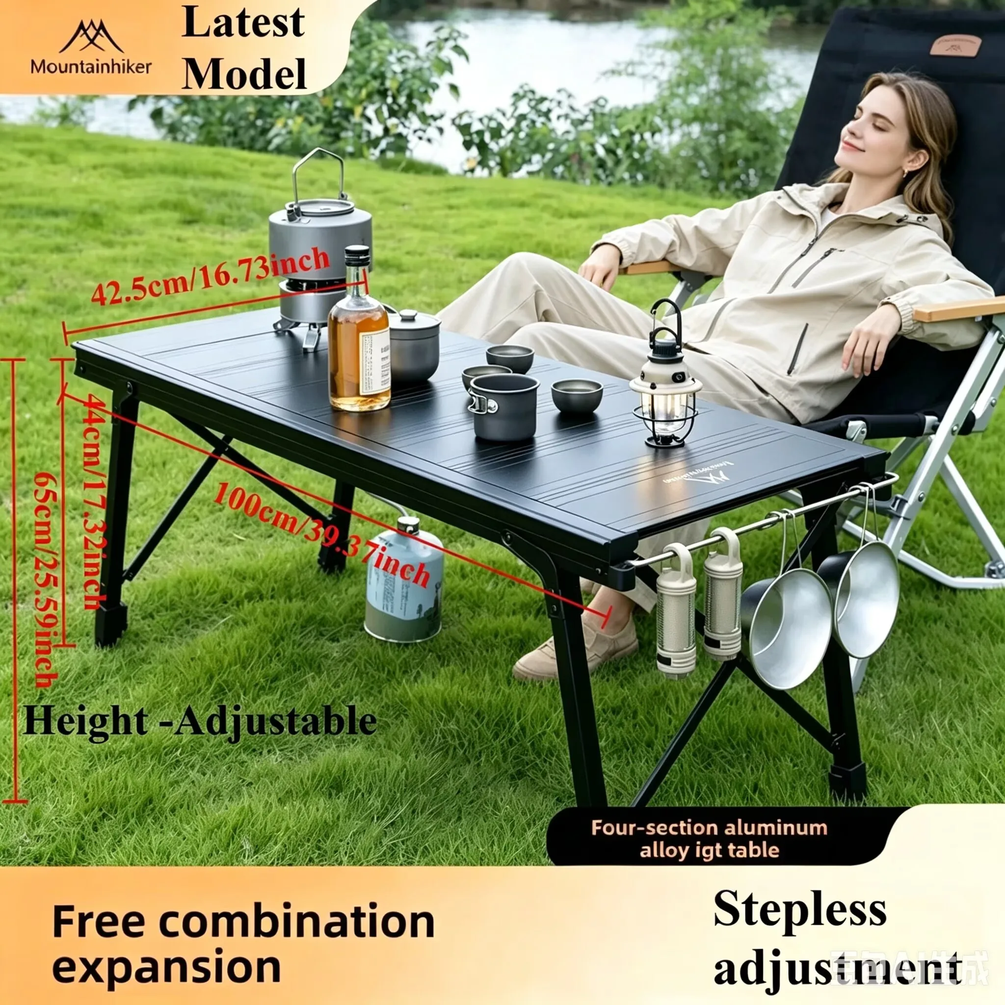 Camping Cooking Options - Meja Lipat IGT Camping yang Ditingkatkan,
