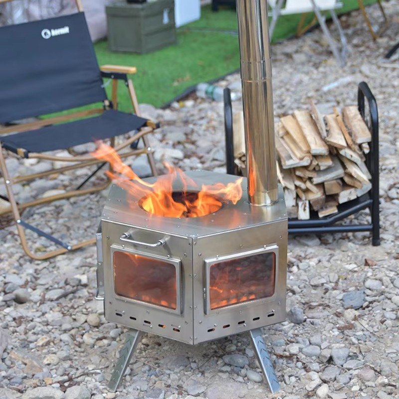 Camping Cooking Portable - 【Populer】Kompor Lipat Multifungsi Portabel Baja Tahan