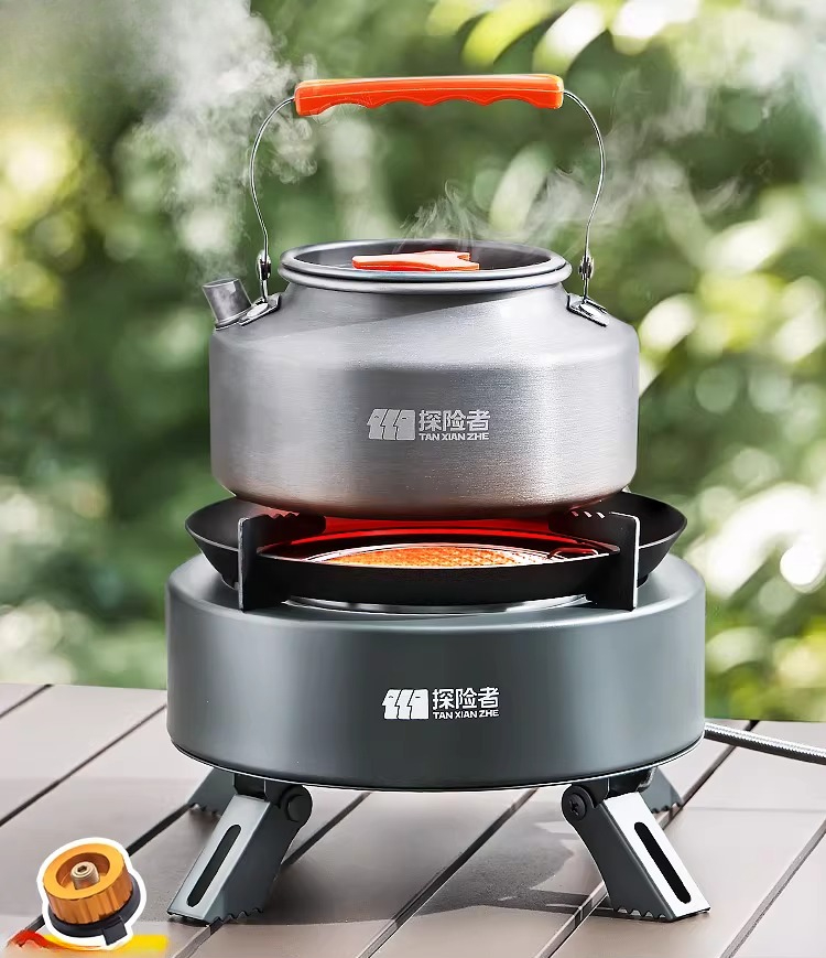Camping Cooking Gas Stove Portable Tool - Kompor Gas Portabel Terpisah untuk Berkemah,