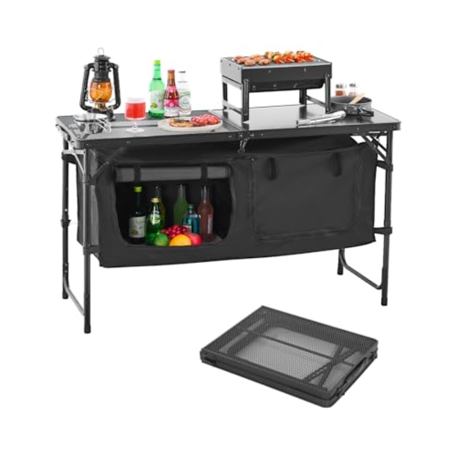 Camping Cooking Kitchen - Meja Dapur Camping, Meja Masak Lipat