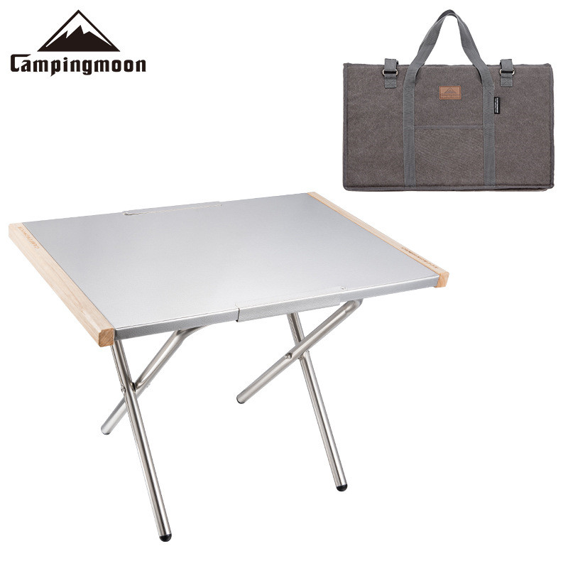 Camping Cooking Table With Storage - Meja Lipat Portabel Stainless Steel Outdoor