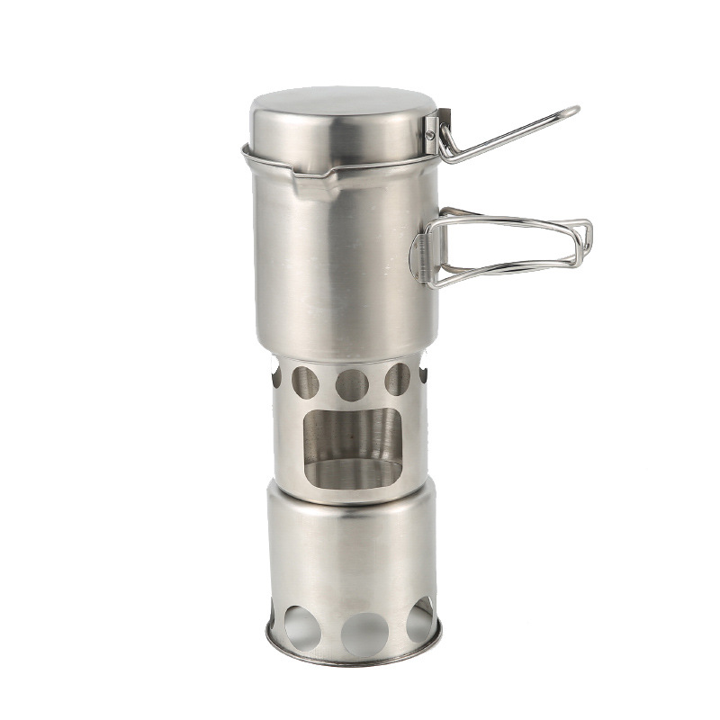 Panci masak kompor kayu baja K - Camping Cooking Options ulasan dan harga