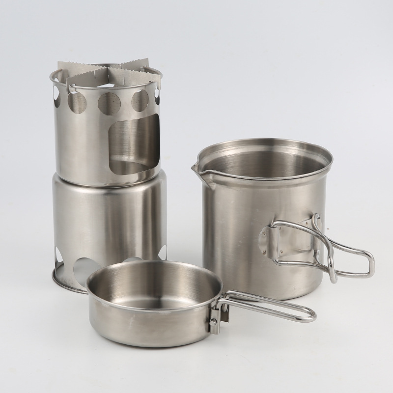 Panci masak kompor kayu baja K - Camping Cooking Options ulasan dan harga
