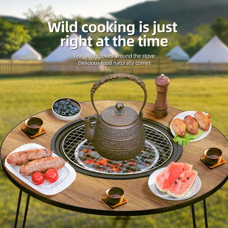 Meja Barbekyu Lipat Portabel A - Camping Cooking Table Foldable ulasan dan harga