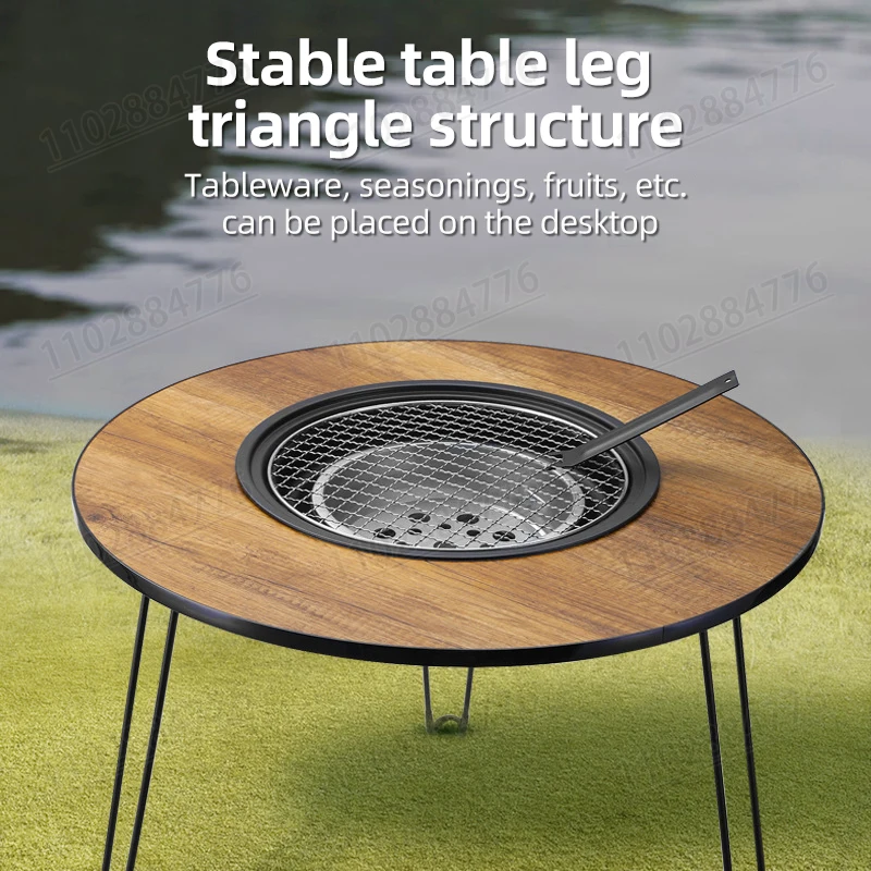 Meja Barbekyu Lipat Portabel A - Camping Cooking Table Foldable ulasan dan harga