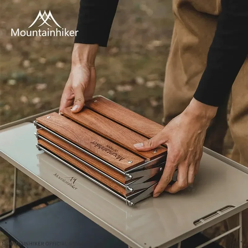 MOUNTAINHIKER Rak Tiga Tingkat - Camping Cooking Table Foldable ulasan dan harga