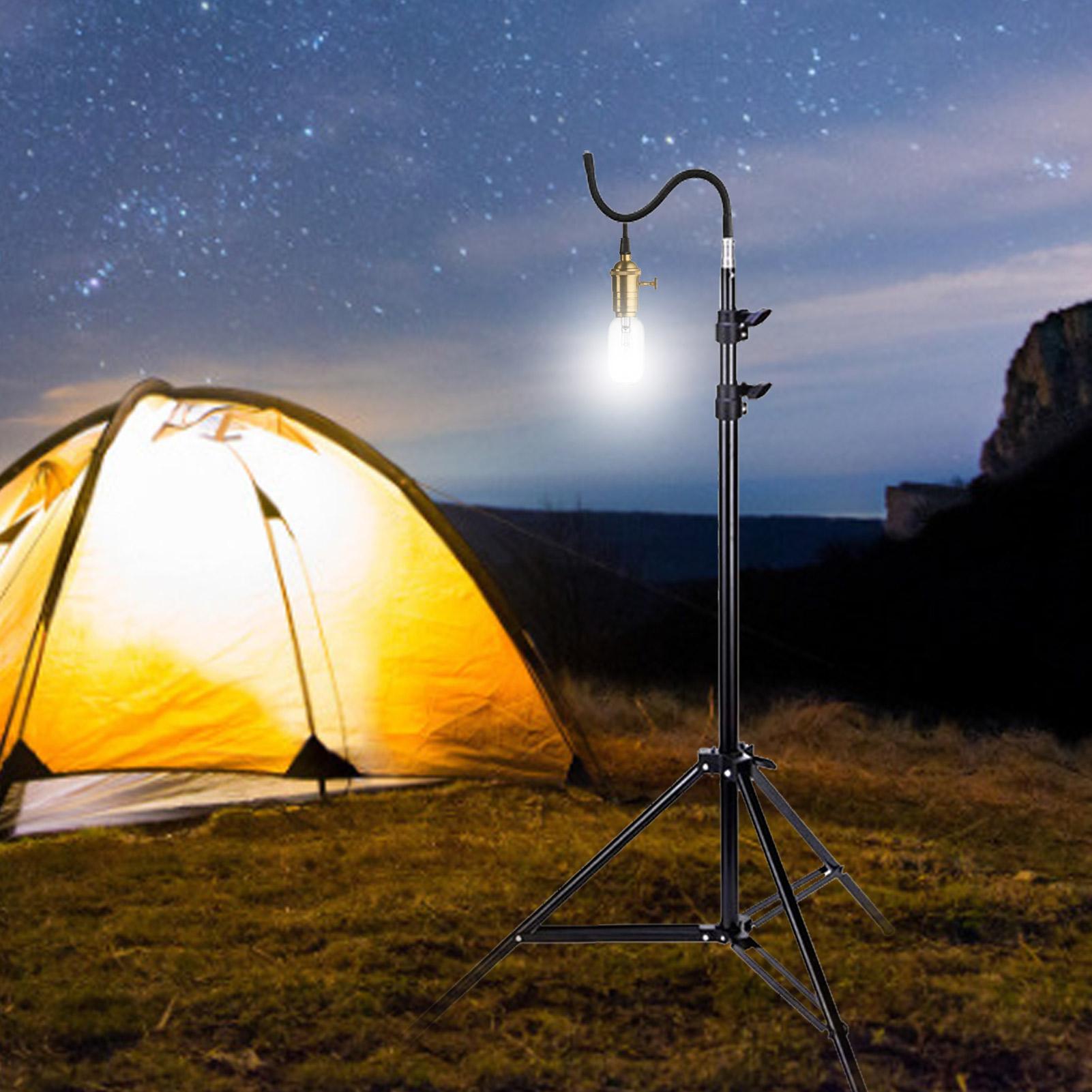 2m Stand Lampu Camping Lipat T - Camping Cooking Tripod ulasan dan harga