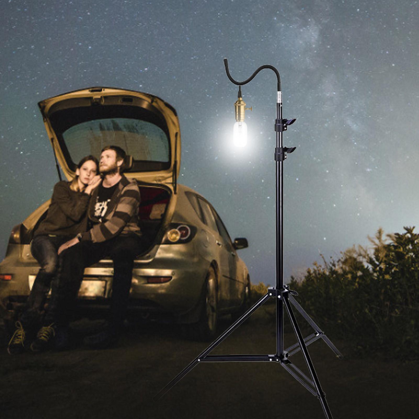 2m Stand Lampu Camping Lipat T - Camping Cooking Tripod ulasan dan harga
