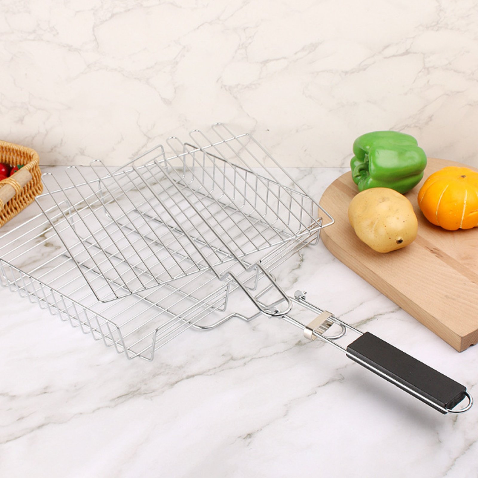 Keranjang Panggangan Gagang Ka - Camping Cooking Portable ulasan dan harga