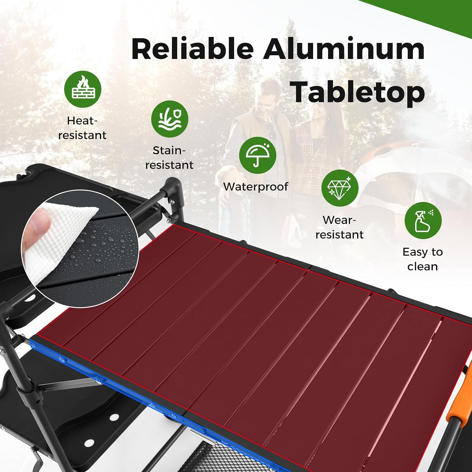 Meja Memasak Portabel untuk Be - Camping Cooking Table With Storage ulasan dan harga