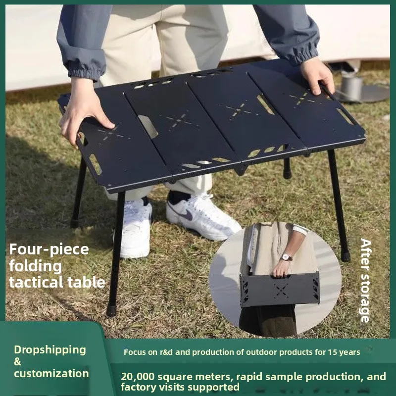 Meja lipat dari bahan aluminiu - Camping Cooking Table Foldable ulasan dan harga