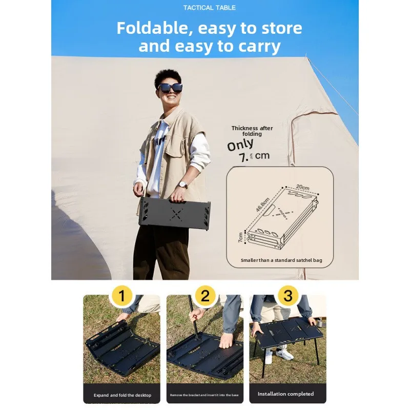 Meja lipat dari bahan aluminiu - Camping Cooking Table Foldable ulasan dan harga