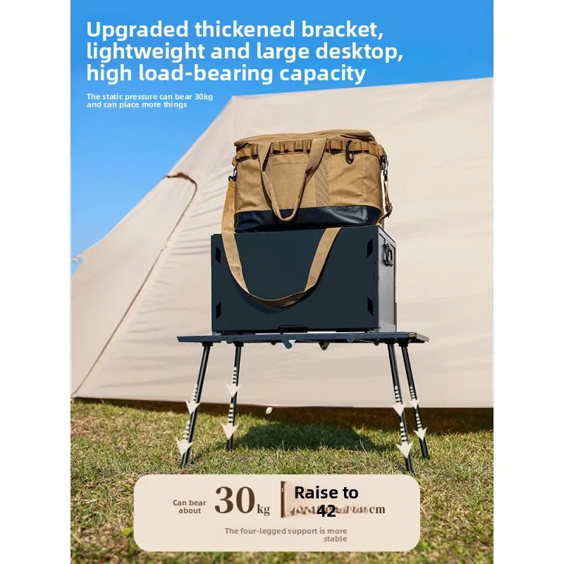 Meja lipat dari bahan aluminiu - Camping Cooking Table Foldable ulasan dan harga
