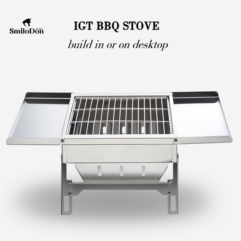 SmiloDon IGT Kompor BBQ 1 Unit - Camping Cooking Table Foldable ulasan dan harga
