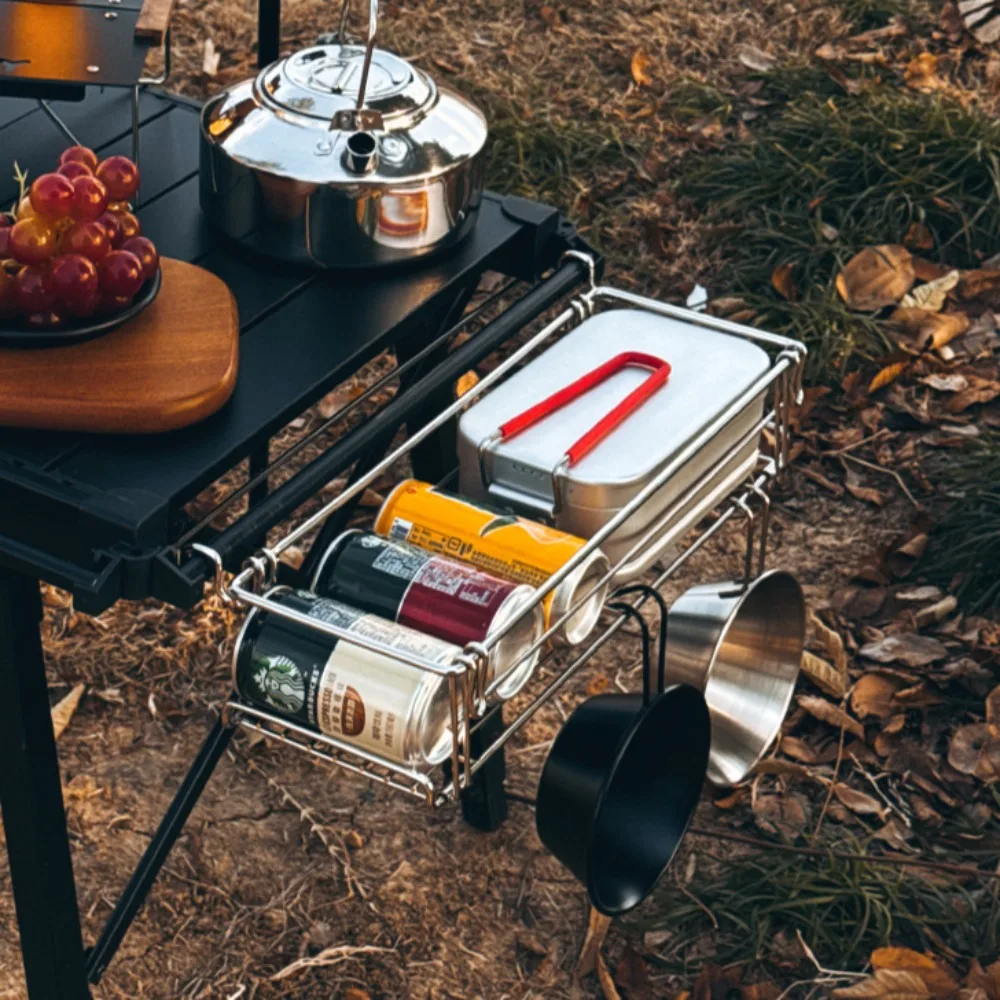 Rak Penyimpanan Samping Meja I - Camping Cooking Table With Storage ulasan dan harga