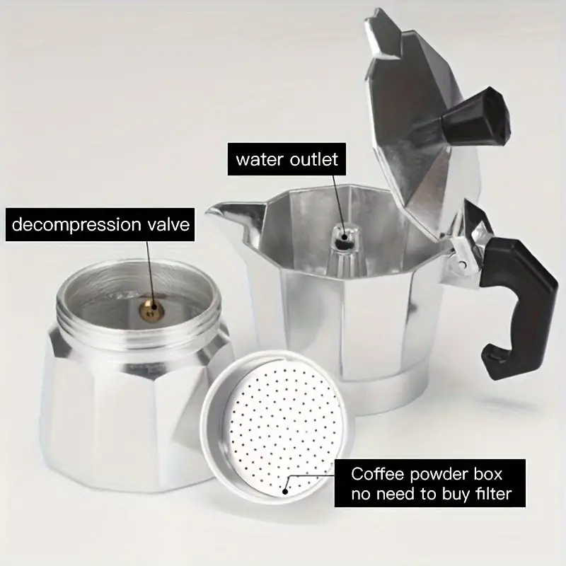 Moka Pot Aluminium Klasik 50-3 - Camping Cooking Accessories ulasan dan harga