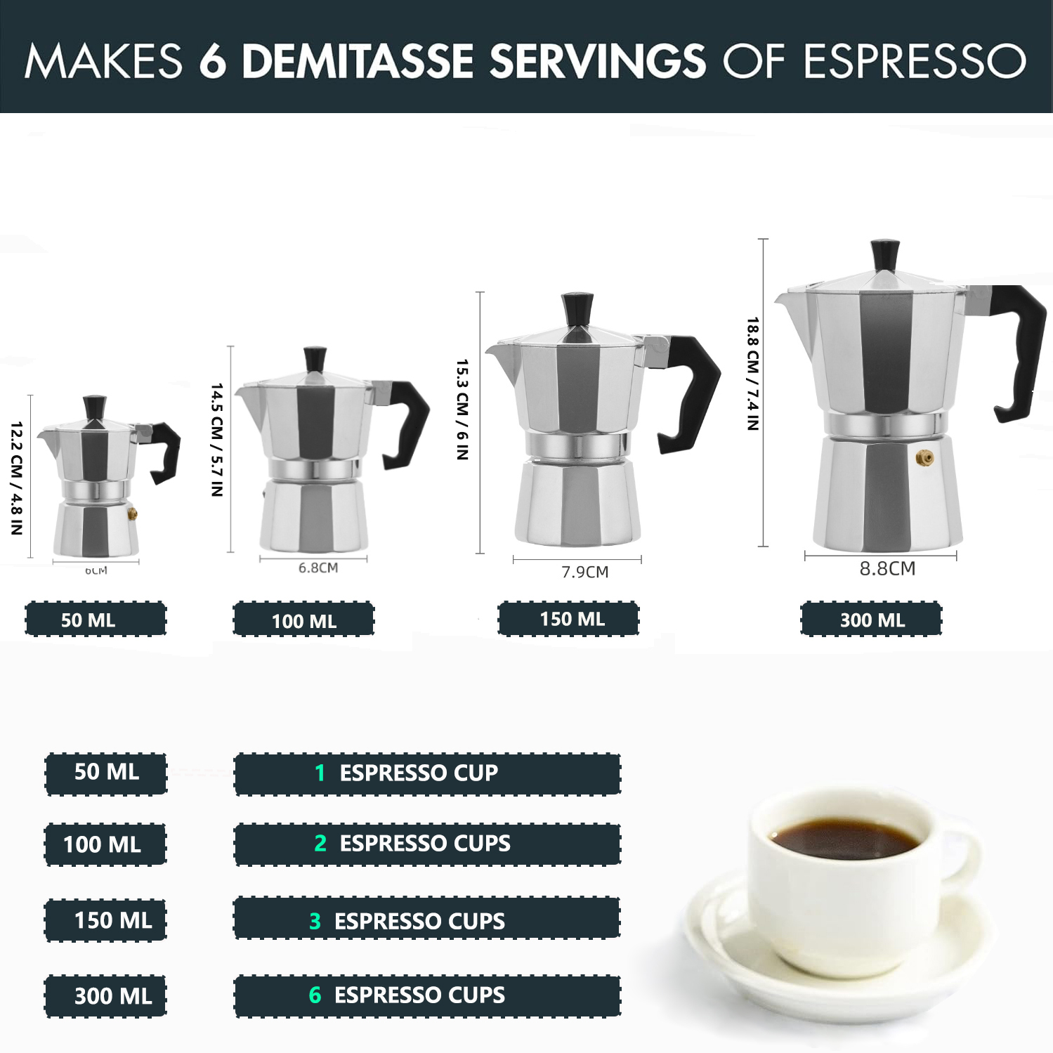 Moka Pot Aluminium Klasik 50-3 - Camping Cooking Accessories ulasan dan harga