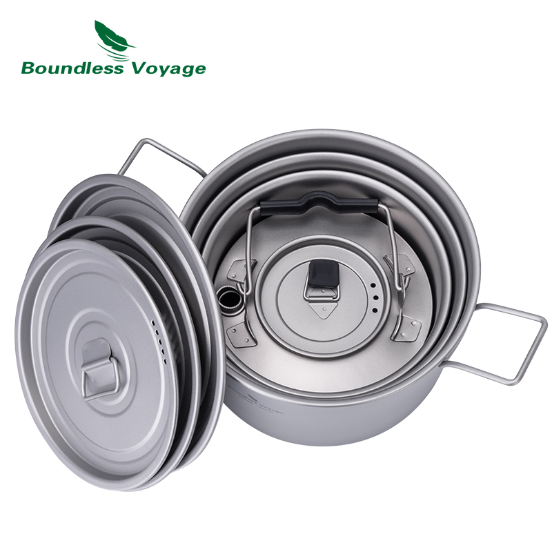 Set memasak ketel Titanium Voy - Camping Cooking Tool Set ulasan dan harga
