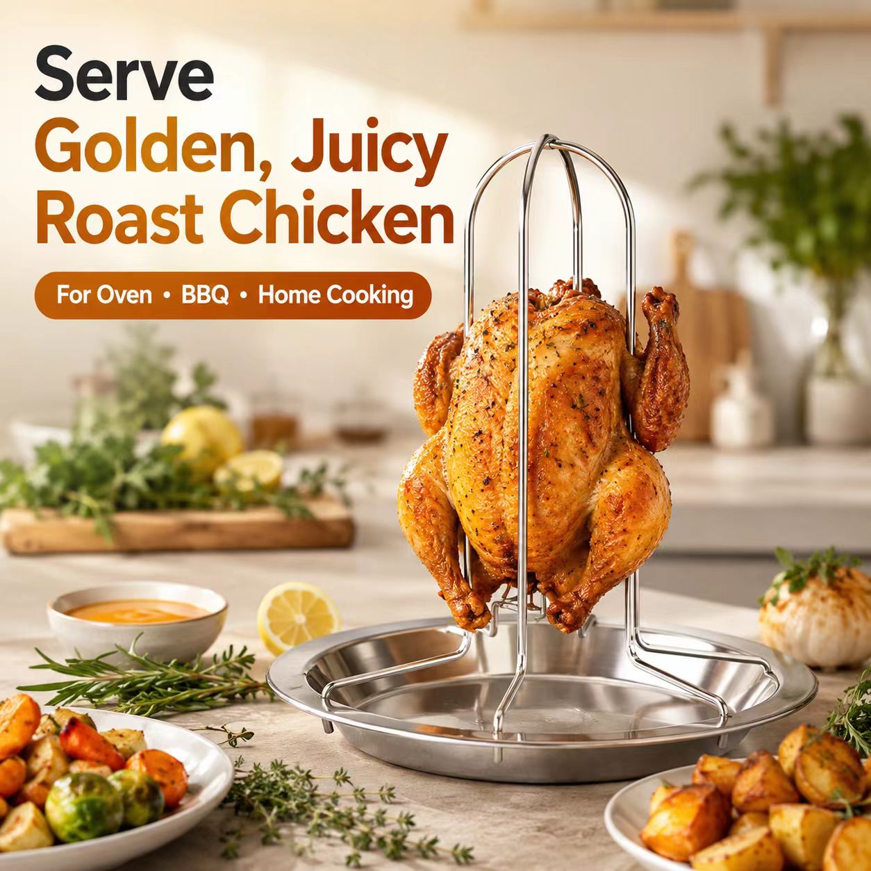 Penyangga Panggangan Ayam Utuh - Camping Cooking Portable ulasan dan harga