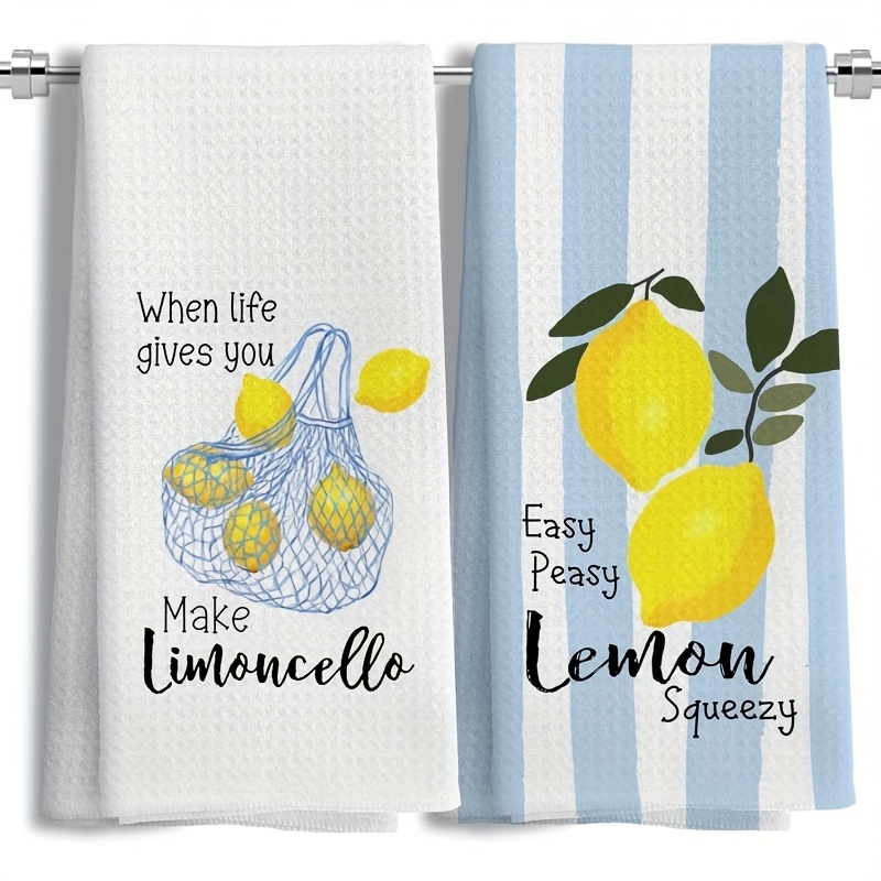 2 Buah, Handuk Dapur Lemon Mes - Camping Cooking Tool Set ulasan dan harga