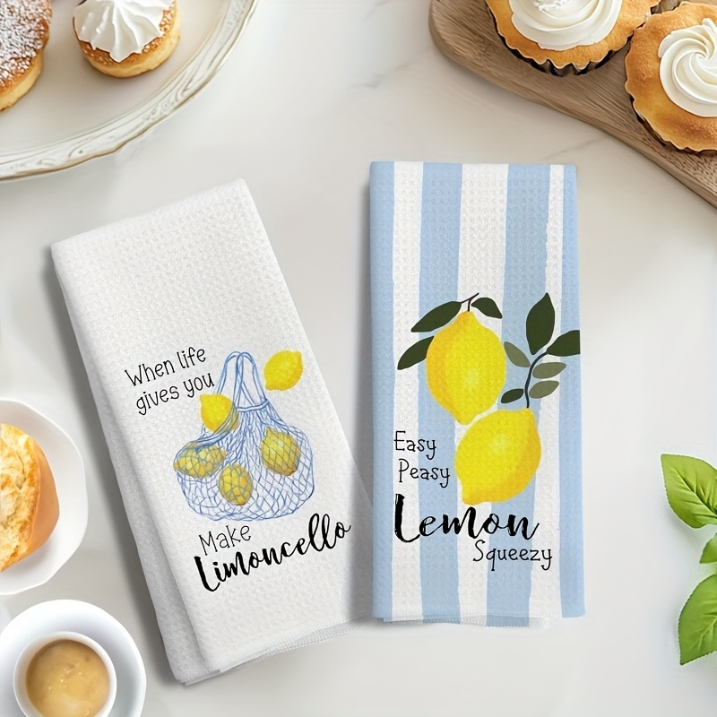 2 Buah, Handuk Dapur Lemon Mes - Camping Cooking Tool Set ulasan dan harga