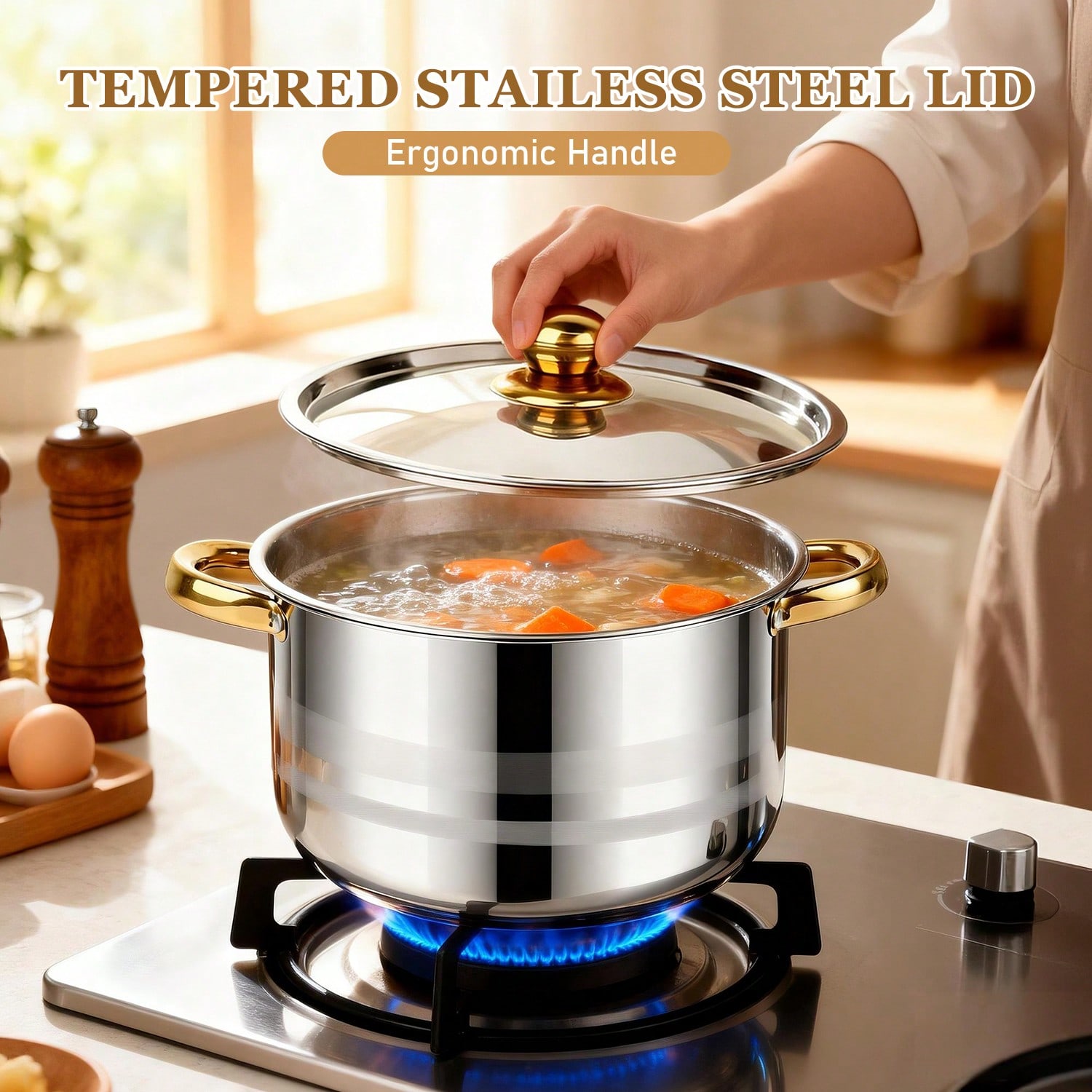 Set Panci Stainless Steel Mode - Camping Cooking Tool Set ulasan dan harga