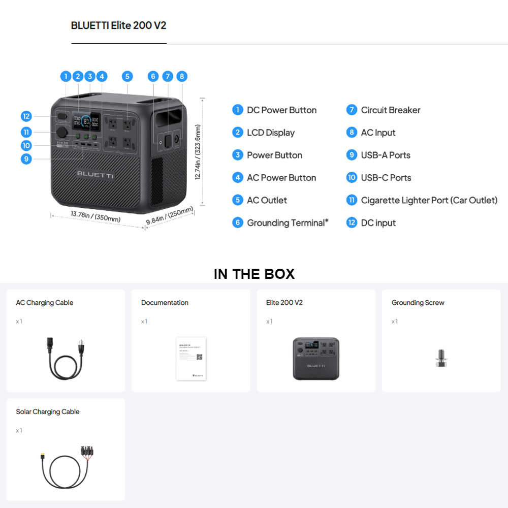 【Renew】BLUETTI Elite 200 V2 St - Camping Cooking Box ulasan dan harga