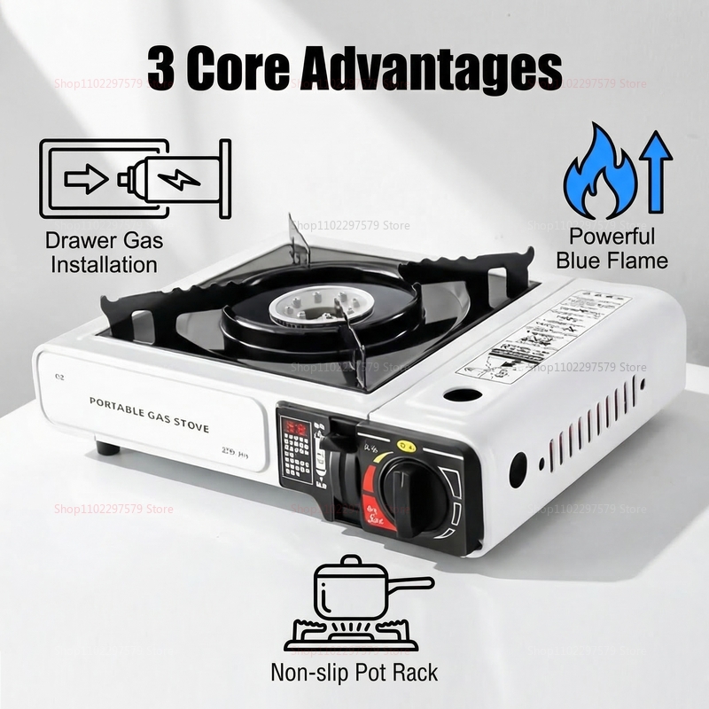 Kompor Gas Berkemah Kompor Lua - Camping Cooking Gas Stove Portable Tool ulasan dan harga