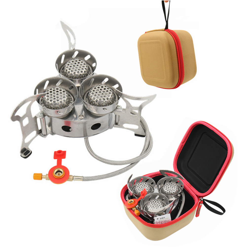 Peralatan memasak luar ruangan - Camping Cooking Gas Stove Portable Tool ulasan dan harga