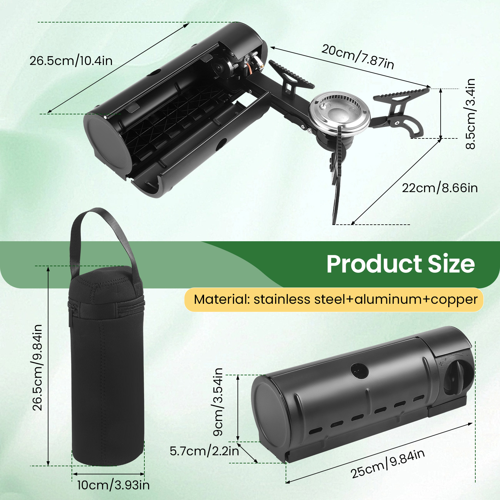 Kompor Lipat Portabel 2800W Ko - Camping Cooking Gas Stove Portable Tool ulasan dan harga