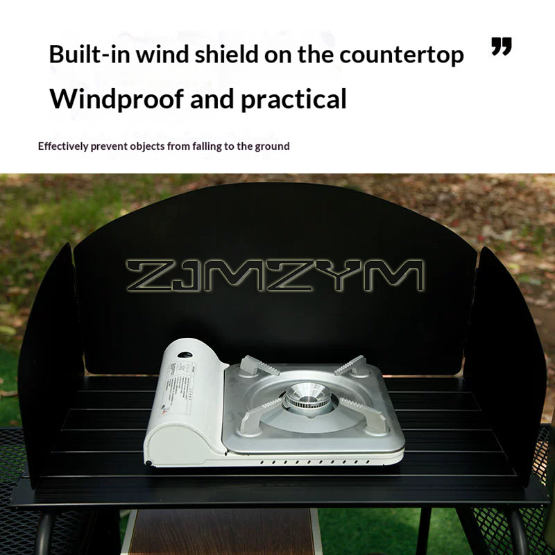 Meja Lipat untuk Berkemah di L - Camping Cooking Table With Storage ulasan dan harga