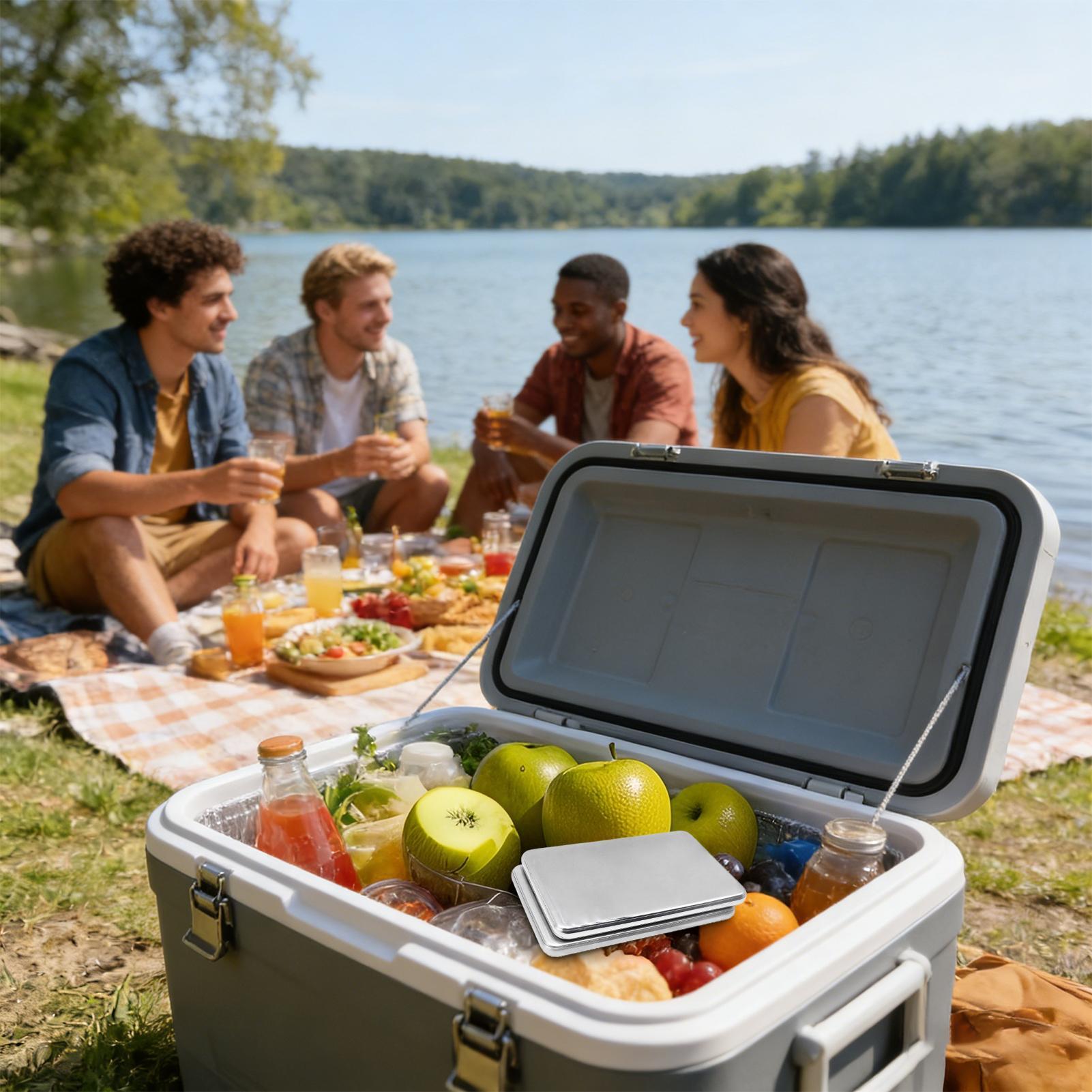 2 Buah Baki Pendingin Baja Tah - Camping Cooking Box ulasan dan harga