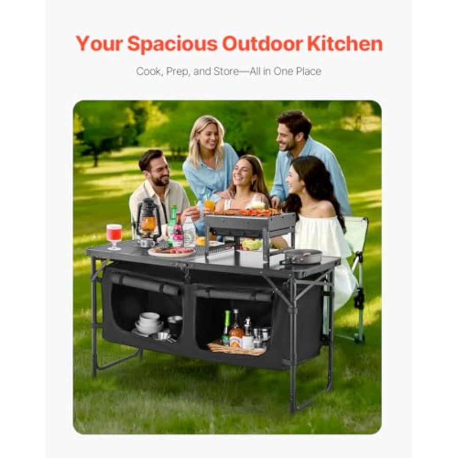 Meja Dapur Camping, Meja Masak - Camping Cooking Kitchen ulasan dan harga