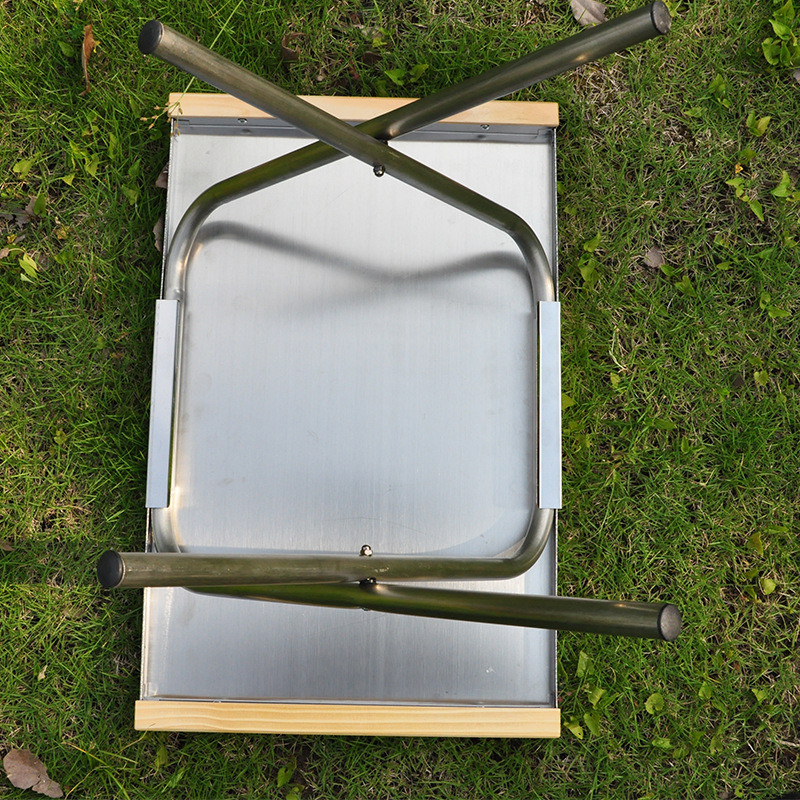 Meja Lipat Portabel Stainless  - Camping Cooking Table With Storage ulasan dan harga