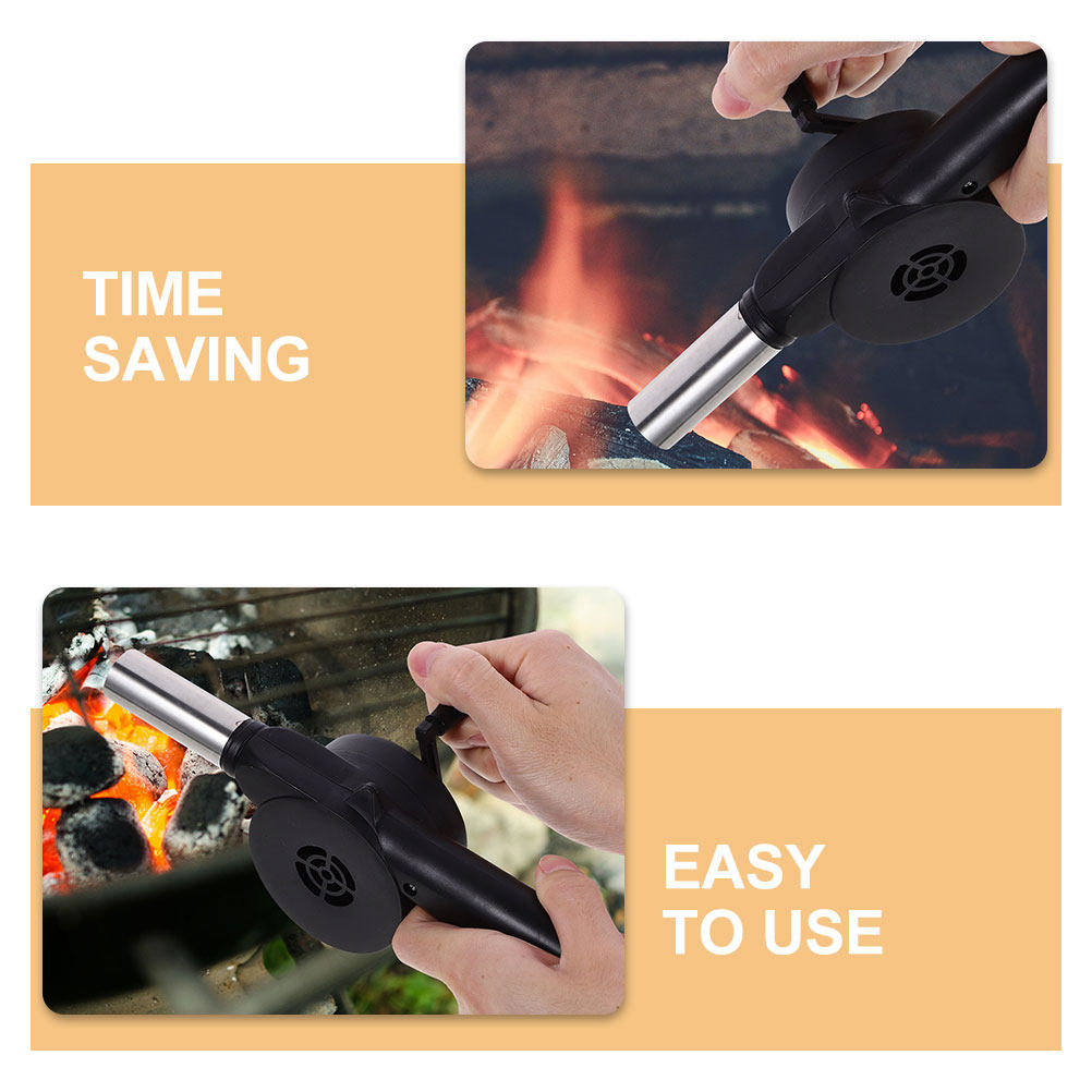 Kipas BBQ Manual Hitam dengan  - Camping Cooking Portable ulasan dan harga